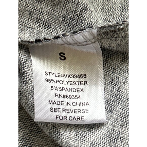 Adrienne Vittadini Black & White Animal Print Top 3/4 Sleeves Chest Cutout - Picture 5 of 8